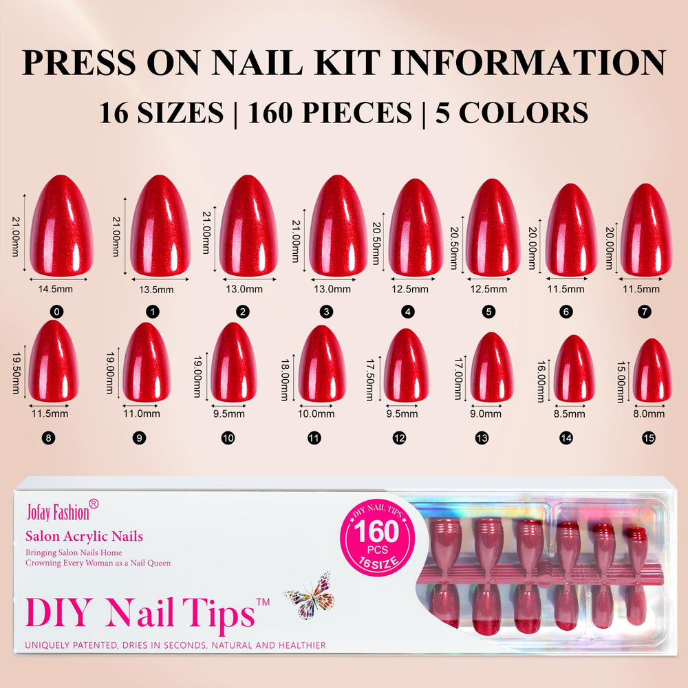 Jofay Fashion reusable glue-on nails for fast manicures anywhere