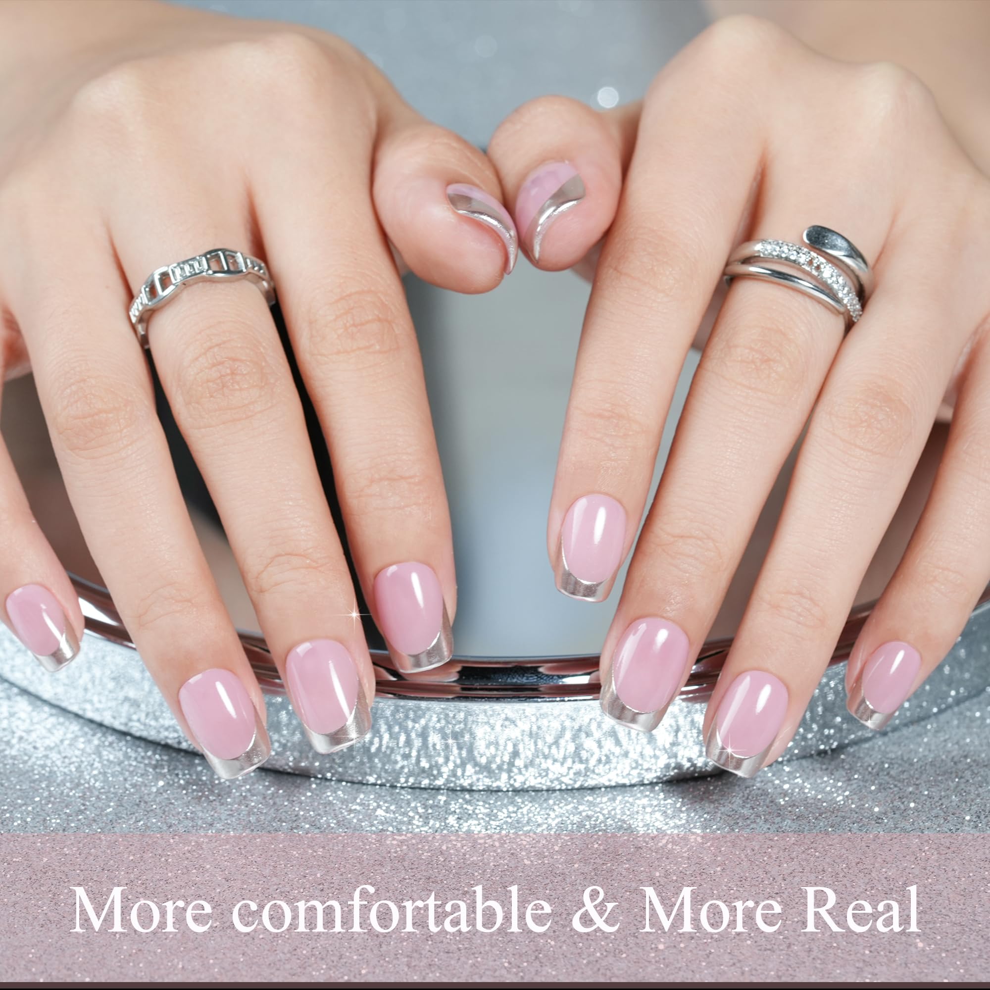 Jofay Fashion rock gray cat eye nails versatile elegance