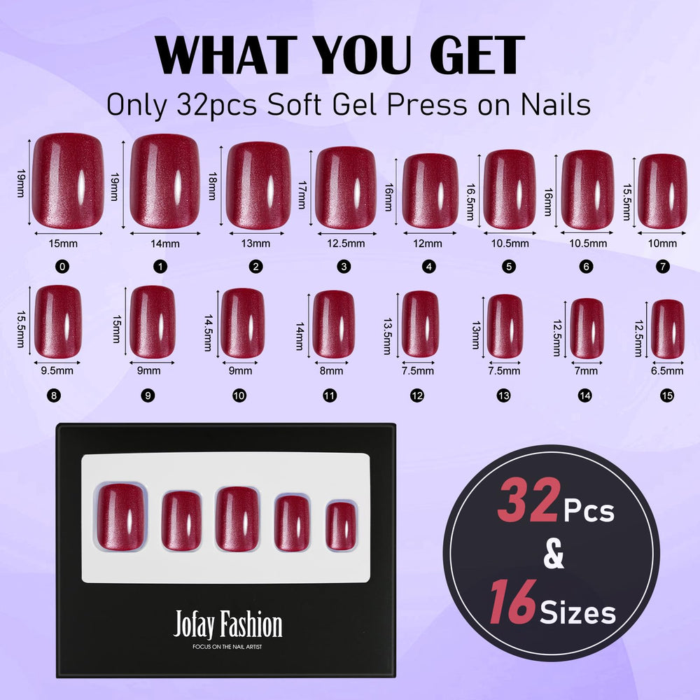 Jofay Fashion soft gel nails for gentle, comfortable wear