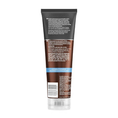 Close-up of the conditioner tube shows rich moisture for brunette hair.