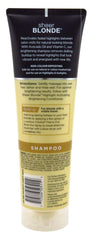 John Frieda Sheer Blonde Shampoo lather showing even brightness for lighter shades.