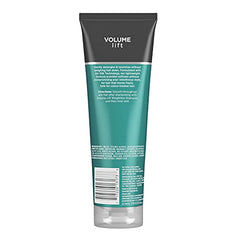 John Frieda Volume Lift bottle stands out with bold labeling and color-safe benefits.