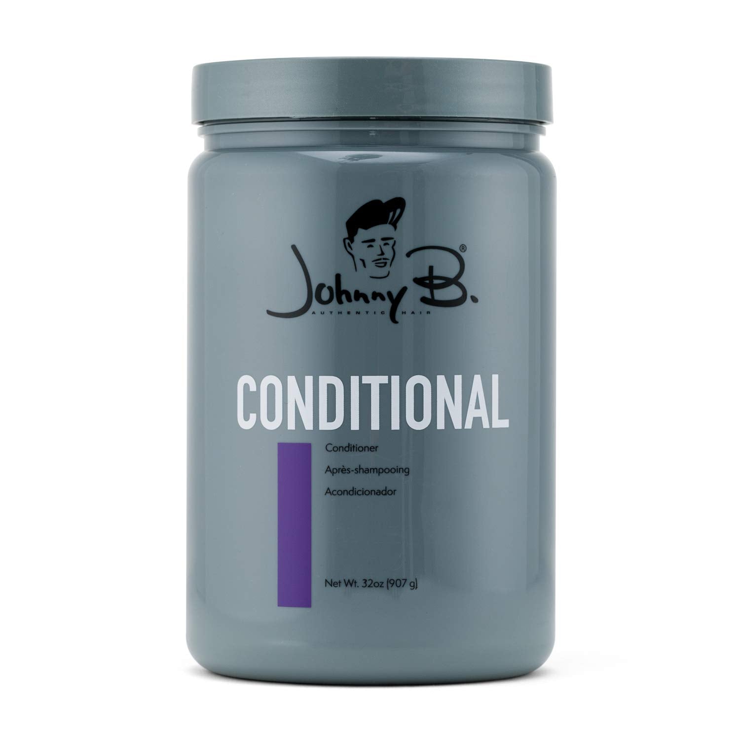 JOHNNY B. Conditional Conditioner bottle close-up showing hydration and shine