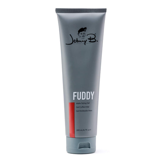 Johnny B. Fuddy Strong bottle pour highlights fast drying and strong hold.