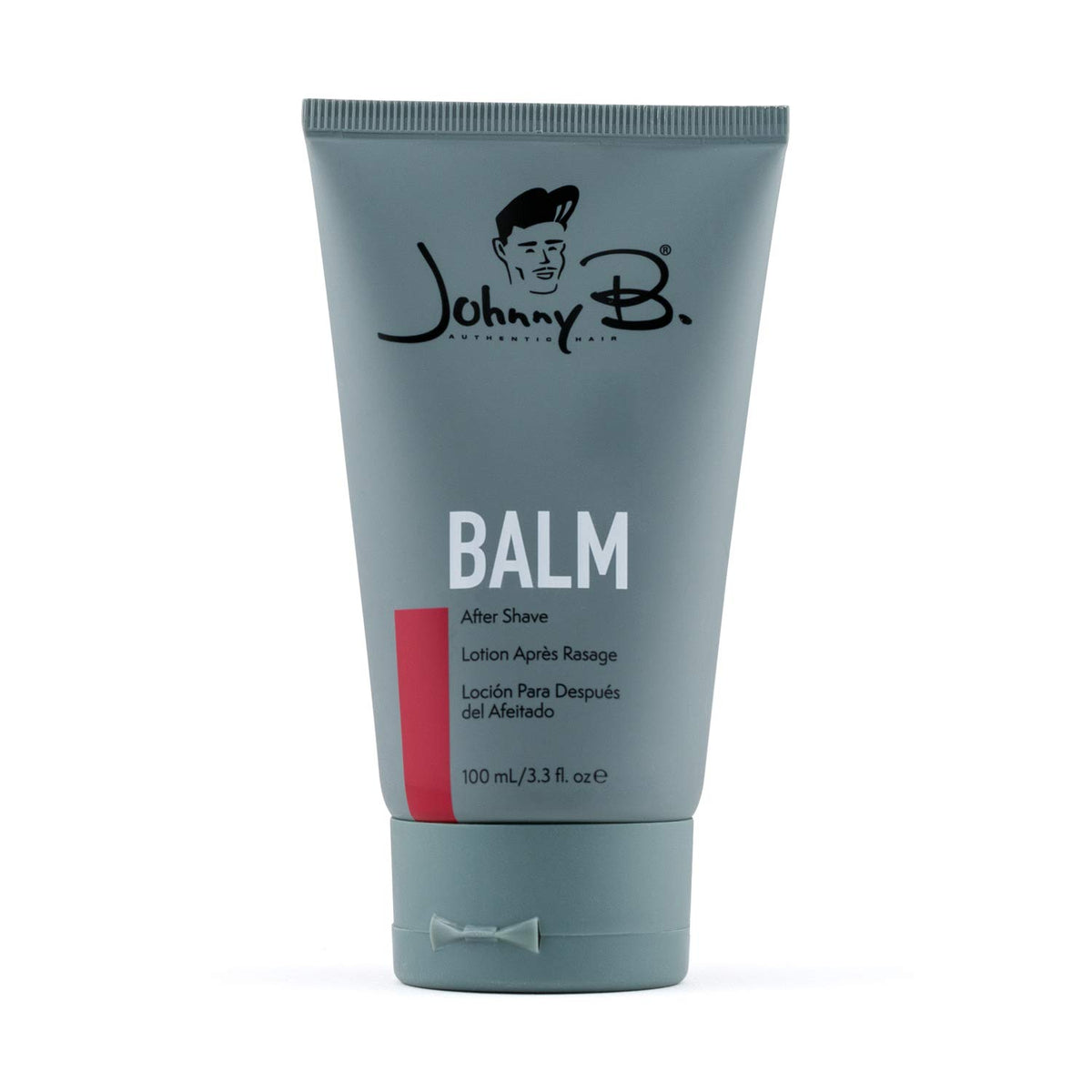 JOHNNY B. Professional Balm After Shave bottle ready to cool and hydrate skin after shaving.