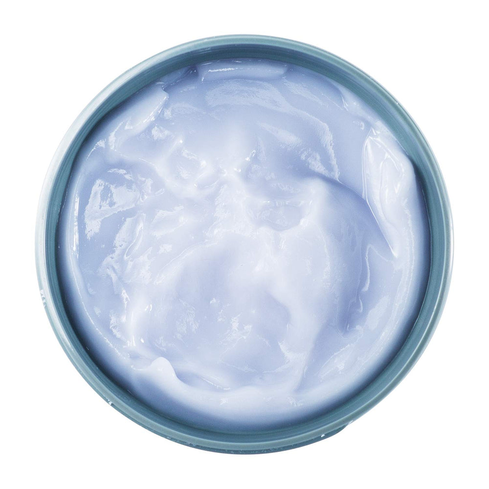 Johnny B. balm on skin after shave; soothing, matte finish
