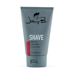 Johnny B professional shave cream tube 3.3 oz delivers a smooth glide.