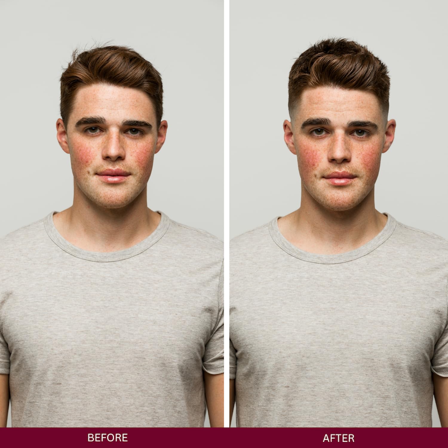 Johnny B. Street Cream on textured hairstyle delivers matte, non-glossy results.