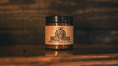 Johnny Slicks Formula 49 clay US-made packaging signals quality and veteran-owned pride.