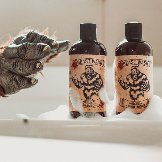 Johnny Slicks Shampoo castor oil drops suggest scalp nourishment and moisture