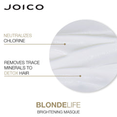Joico Blonde Life Brightening Masque packaging featuring two 5.1 ounce bottles
