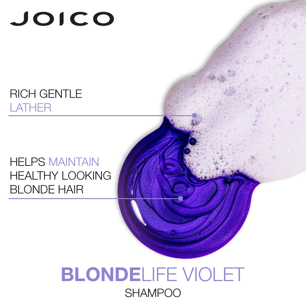 Two bottles of Joico Blonde Life duo pack on display