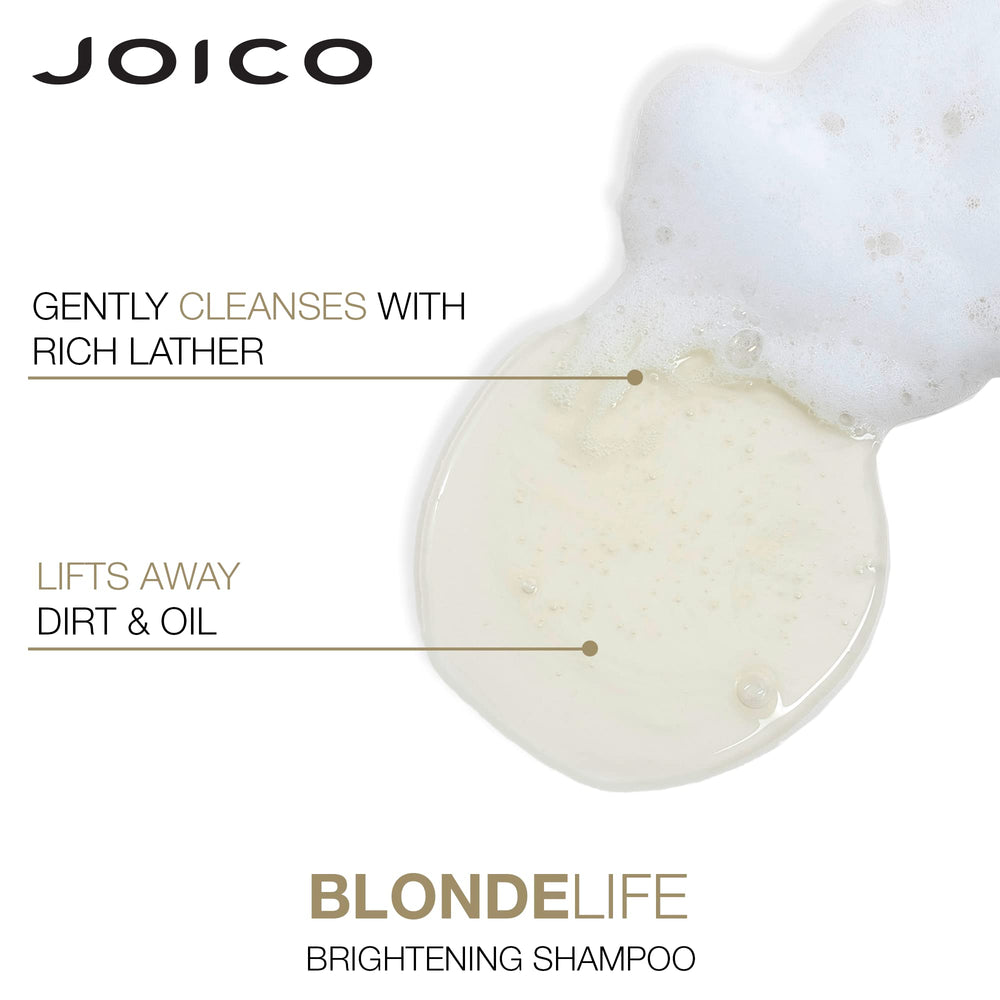 Joico Blonde Life sulfate-free formula emphasizes gentle cleansing without harsh sulfates