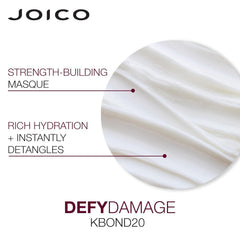 Joico Defy Damage KBOND20 Power Masque routine setup for weekly treatment.