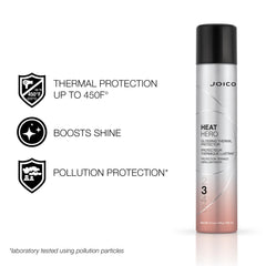 Joico Heat Hero shine closeup highlights luminous gloss and smoother strands.