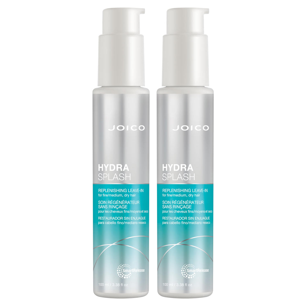 Joico Hydrasplash bottle front view promoting hydration boost for fine hair