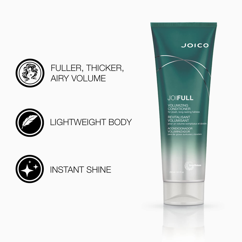 Joico JoiFULL shampoo lather displays luxe cleansing that lifts volume.