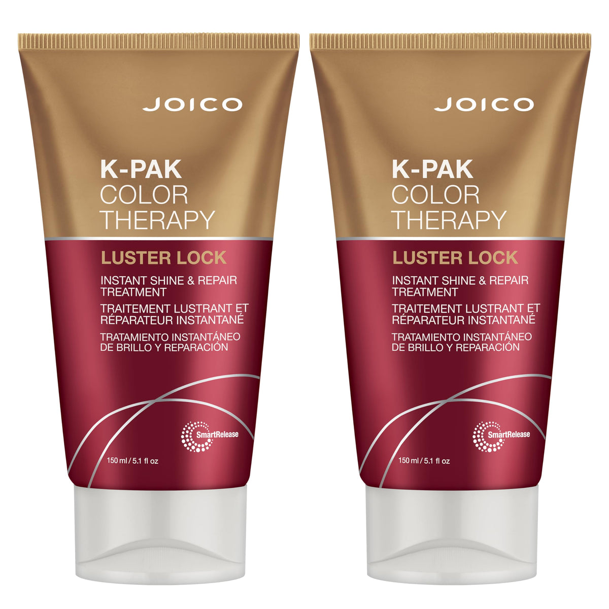 Joico K-PAK Color Therapy Luster Lock bottle front protects color while delivering shine.