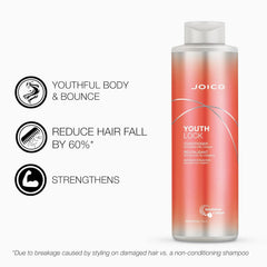 Joico YouthLock packaging box highlights collagen formula and premium packaging.