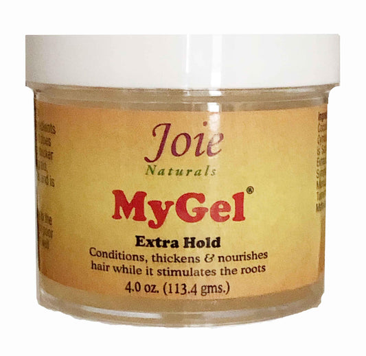Joie Naturals MyGel edge control braiding gel for versatile styling on all hair types