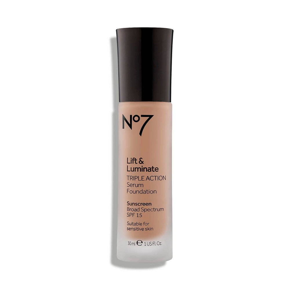 JoJo Siwa No7 Lift and Luminate bottle for radiant, even-toned skin.