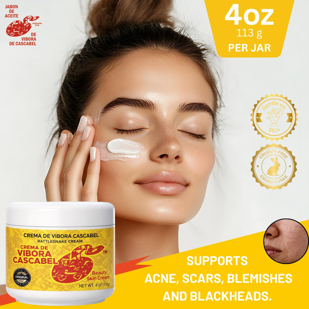 Rattlesnake Venom Cream with jojoba oil provides gentle hand moisture.