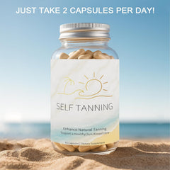 Men and women using JOKODOMUS tan pills for healthy complexion