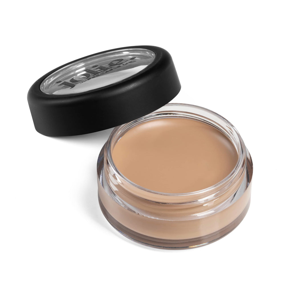 On face application of Jolie concealer in medium nude shade for blending