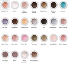 JOLIE creme eye shadow with brush application demonstrates smooth glide and instant dry set.