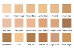 JOLIE Mineral Liquid Powder Foundation SPF 15 swatch highlights natural finish for sensitive skin.
