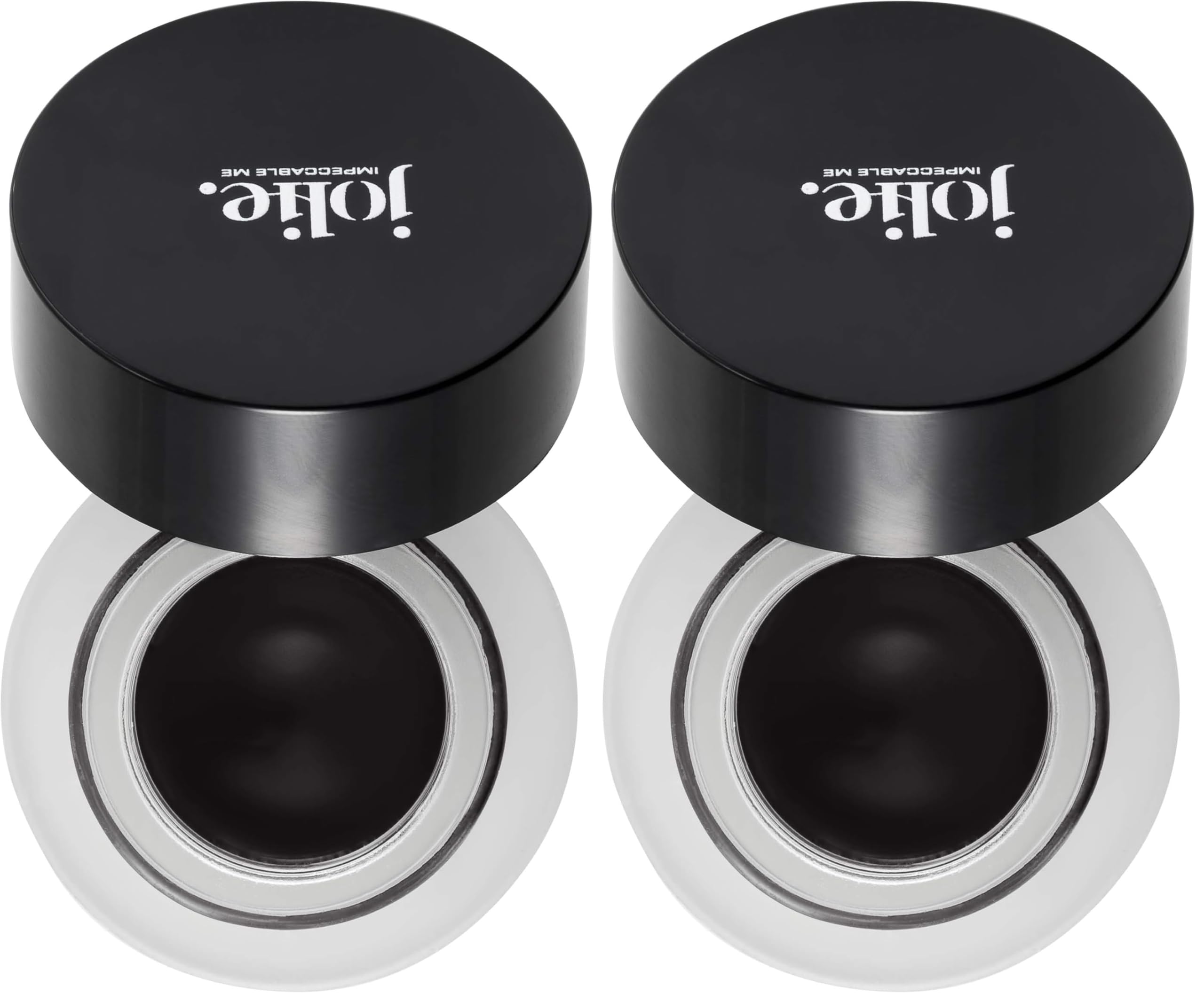 Jolie Onyx Black creme gel eyeliner pot close-up showing rich pigment for precise lines