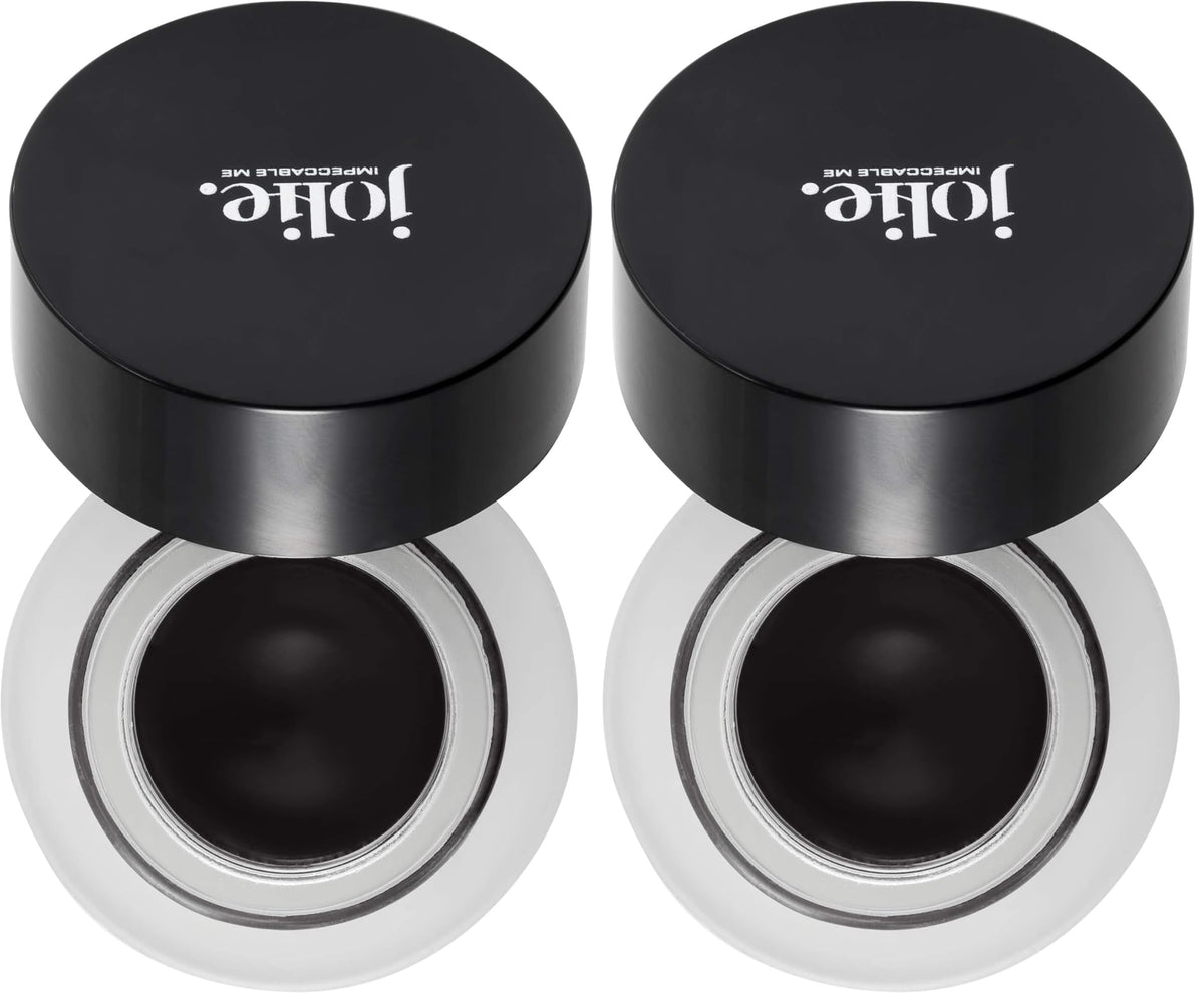 Jolie Onyx Black creme gel eyeliner pot close-up showing rich pigment for precise lines