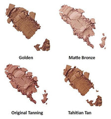 Jolie Golden bronzer applied with brush for buildable color