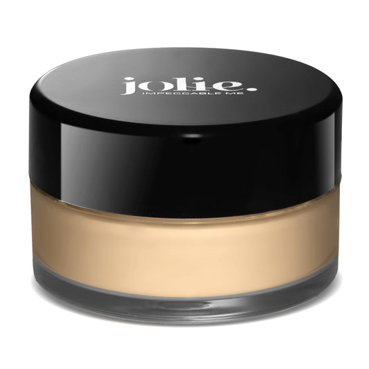 Jolie Micro-Fine Ultra Smooth Loose Setting Powder showing airy texture for natural look.