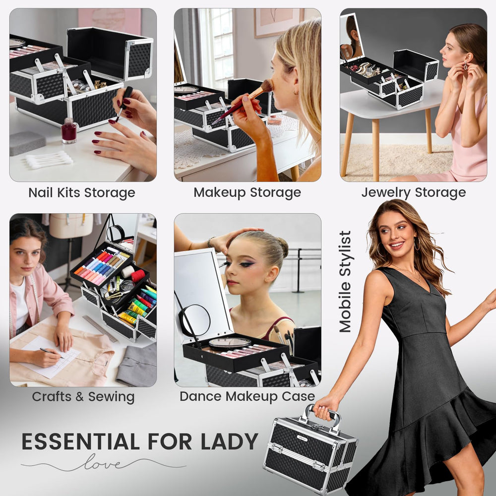 Joligrace two-tier cantilever design keeps items accessible during dressing