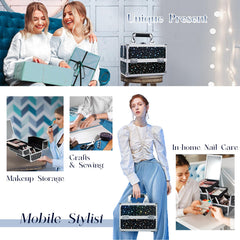 Joligrace compact travel-size case fits in luggage and backstage spaces.