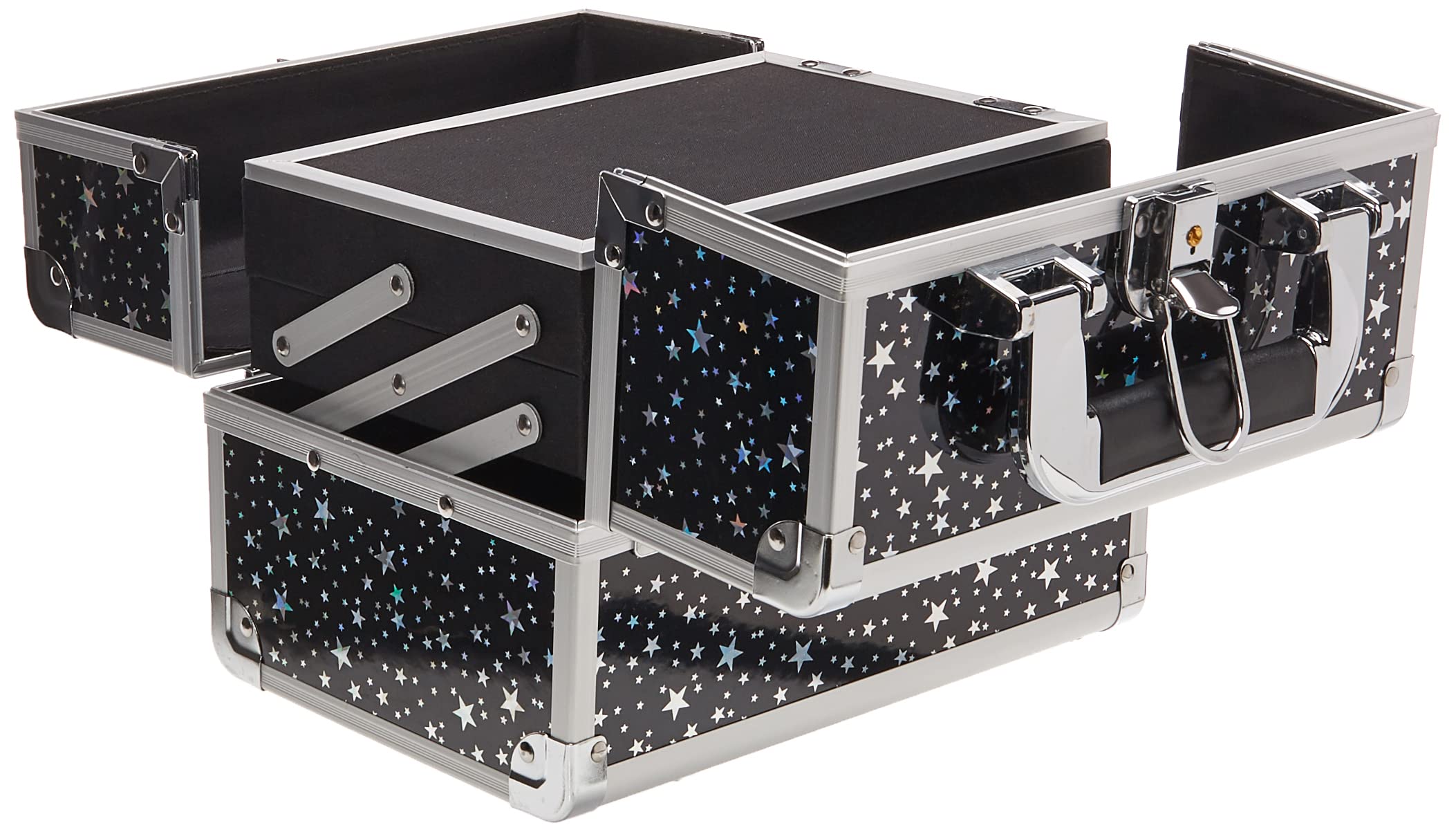 Joligrace spacious bottom area accommodates palettes and travel bottles neatly.
