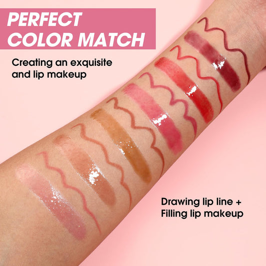 Jolilab lip liner swatches demonstrate rich color for everyday looks