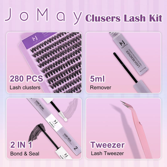 M J JOMAY 60D lash close-up, ultra-light for comfortable wear