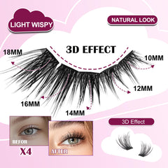 Jomay precision tweezers in the kit enable precise, mess-free application