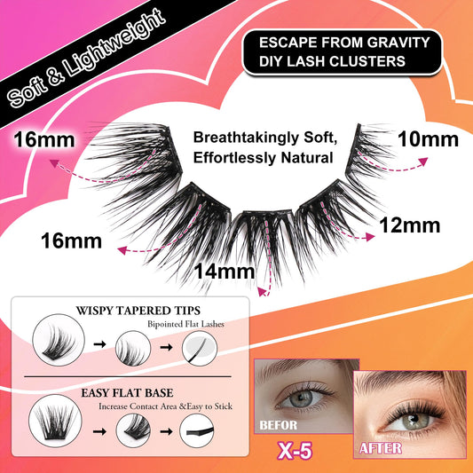 JoMay ultra-soft D-curl fibers blend naturally for a seamless lash line