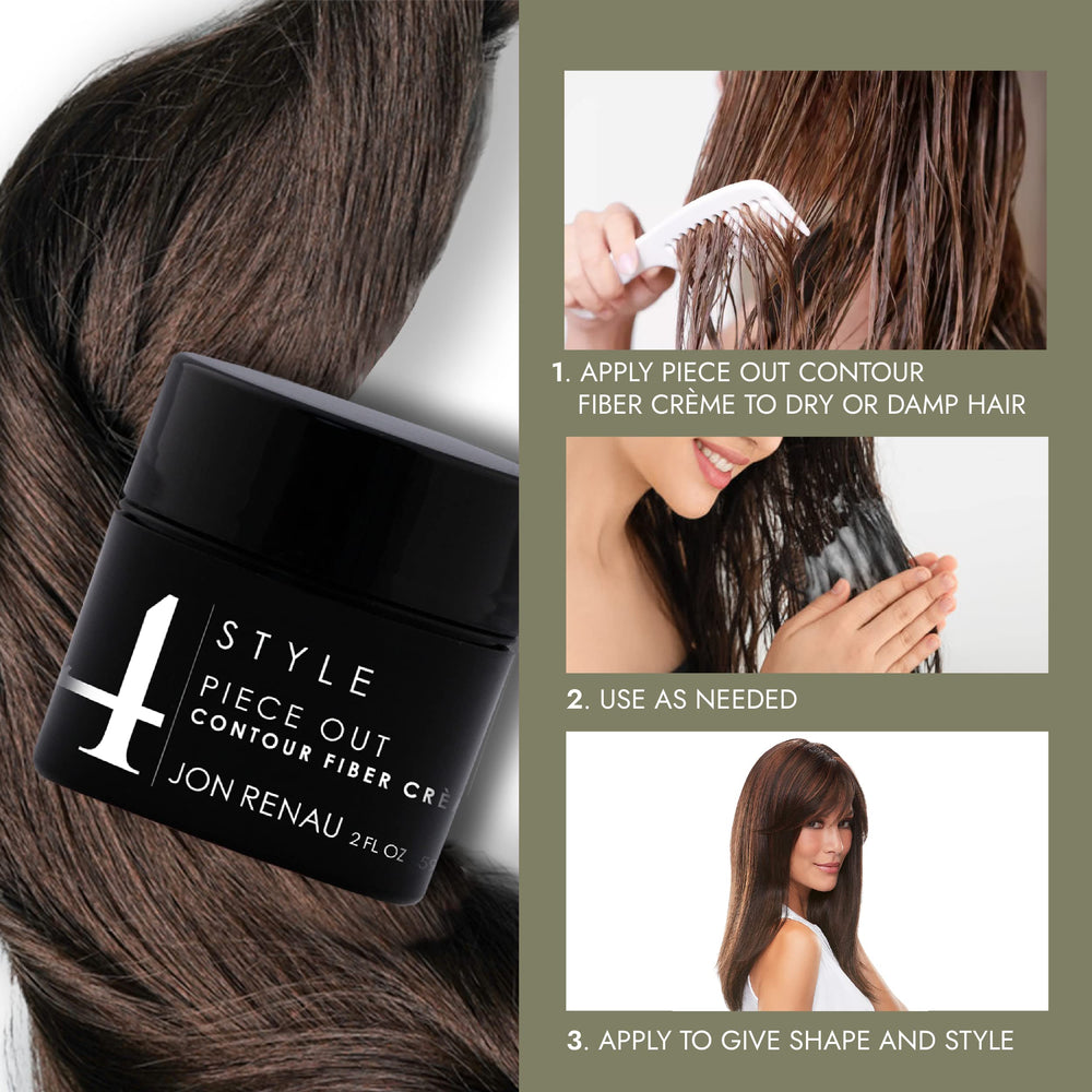 Jon Renau Piece Out Contour Cream compatible with human hair wigs for versatile styling
