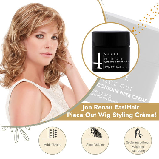 Jon Renau Piece Out Contour Cream texture application promotes textured, natural-looking definition