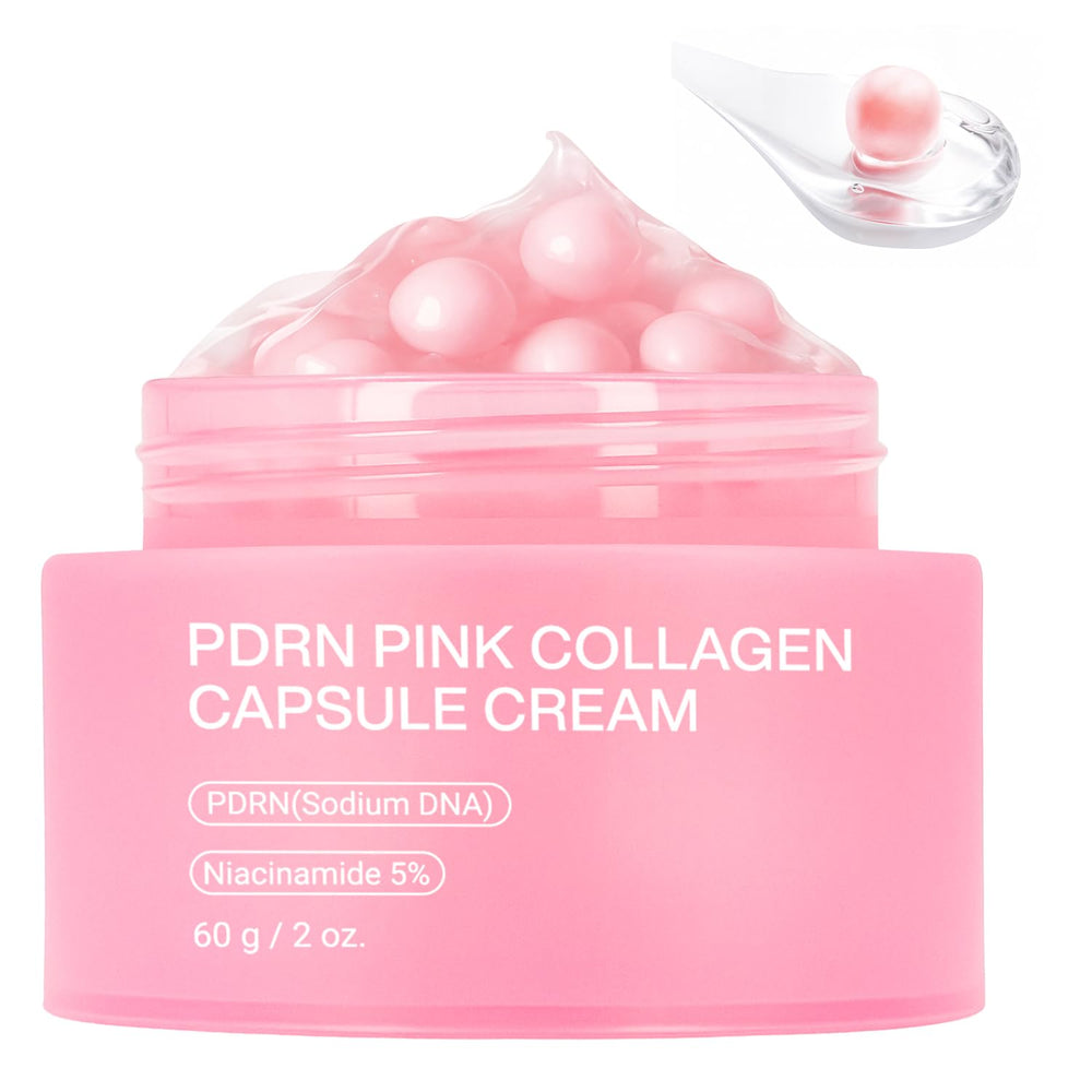 Jorceray PDRN pink capsule cream bottle for daily moisture.