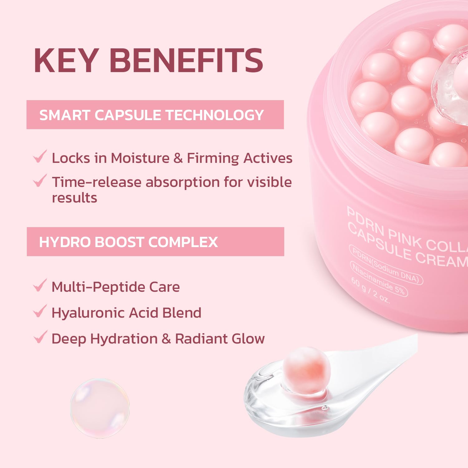 Jorceray PDRN and niacinamide ingredients highlight the formula.