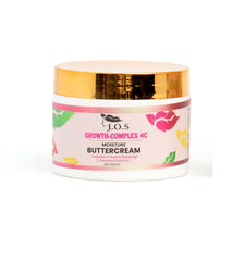 J'Organic Solutions Chebe 4C Buttercream bottle pour for effortless detangling and anti-frizz nourishment.