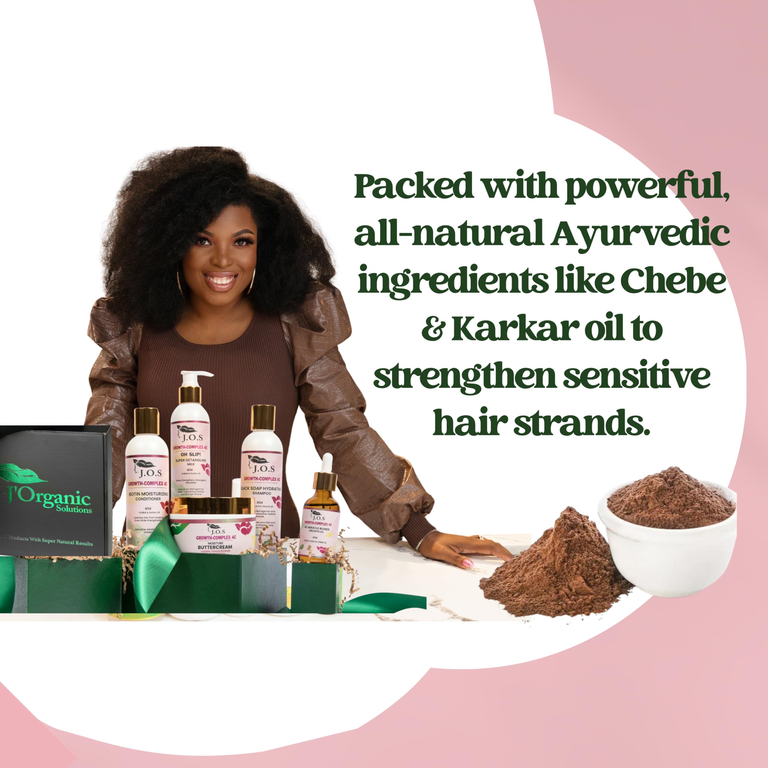 J'Organic Solutions Kids 4C Hair Kit conditioner: seals moisture for smoother coils.