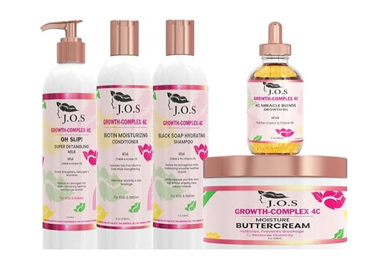 J'Organic Solutions Kids 4C Hair Kit moisturizer: hydrates and softens tightly curled hair.