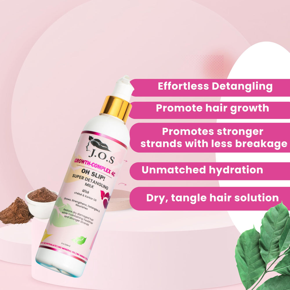 J'Organic Solutions Kids 4C Hair Kit shampoo: cleanses without stripping moisture.