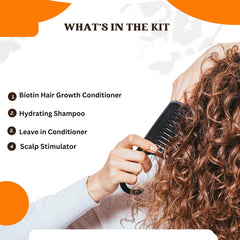 J'Organic Solutions kids curl conditioner bottle helps soften curls for easier styling.
